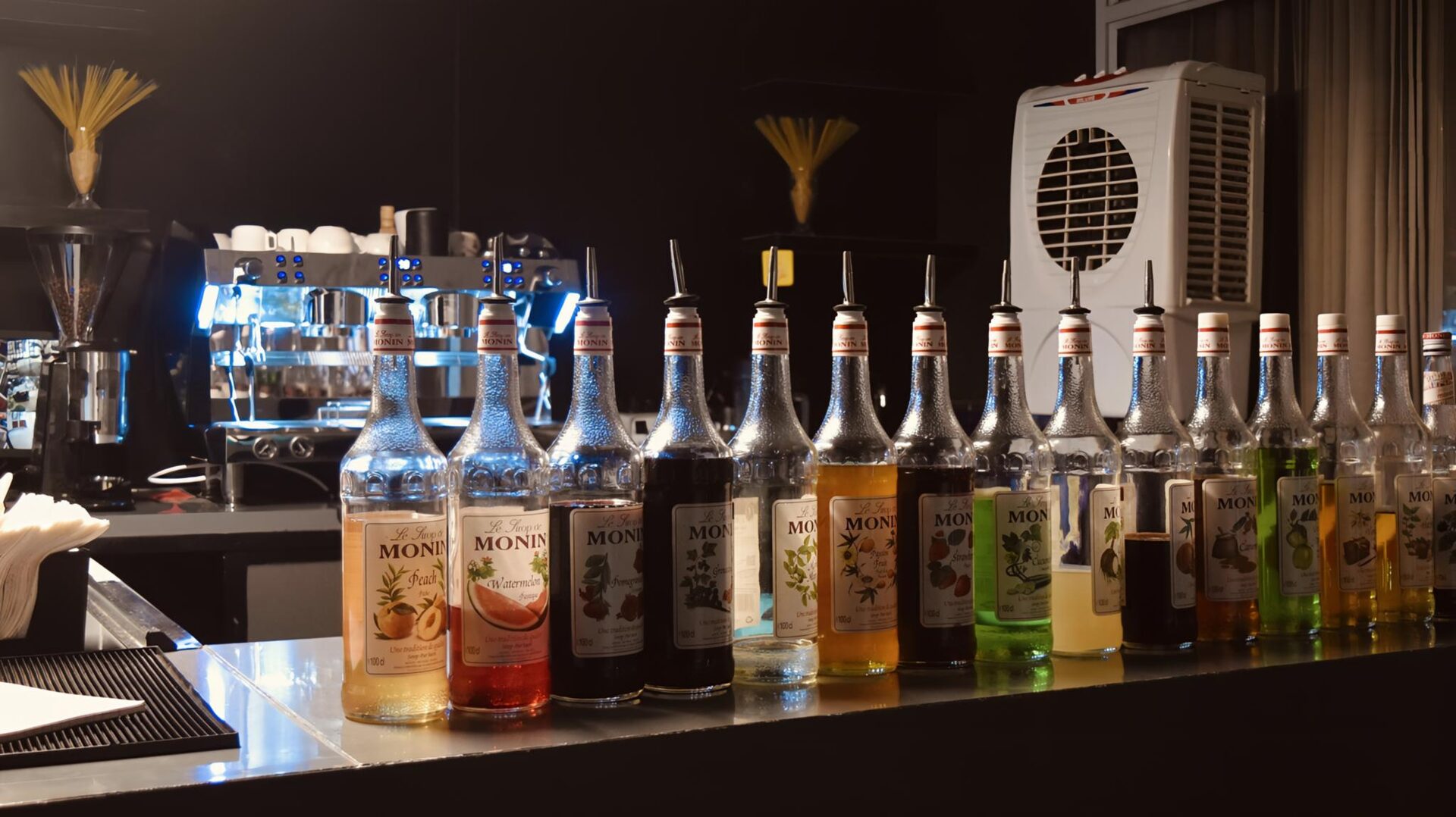 Behind the bar